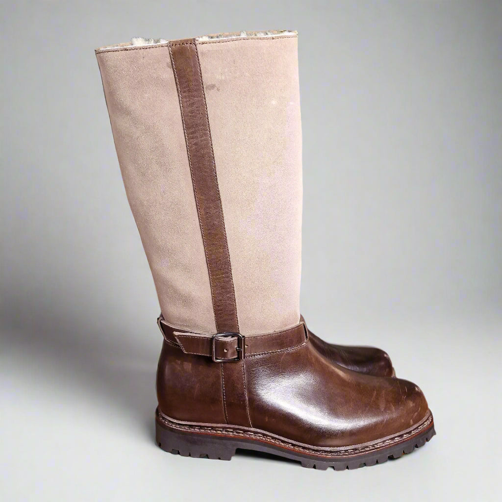 Woody Dark Brown Calf & Beige Nubuck (5E) John Brommel's
