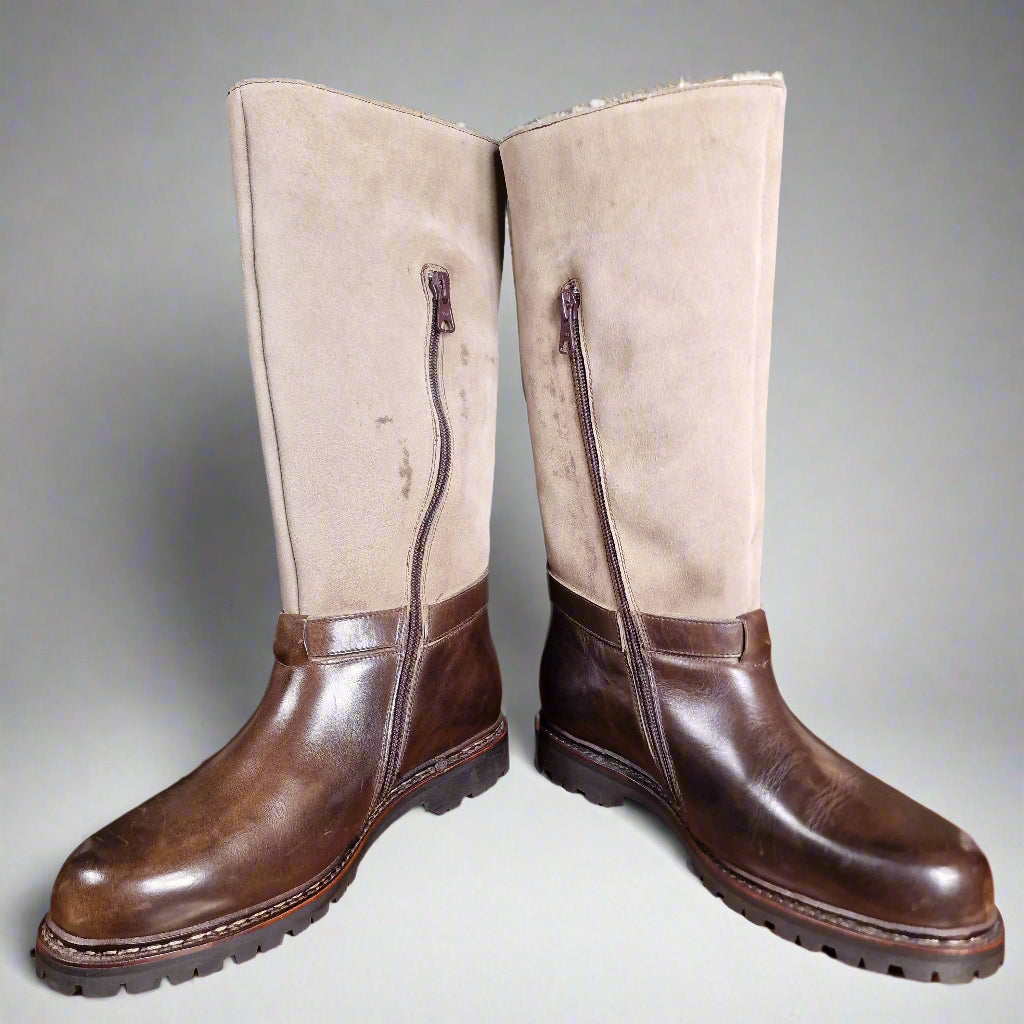 Woody Dark Brown Calf & Beige Nubuck (5E) John Brommel's