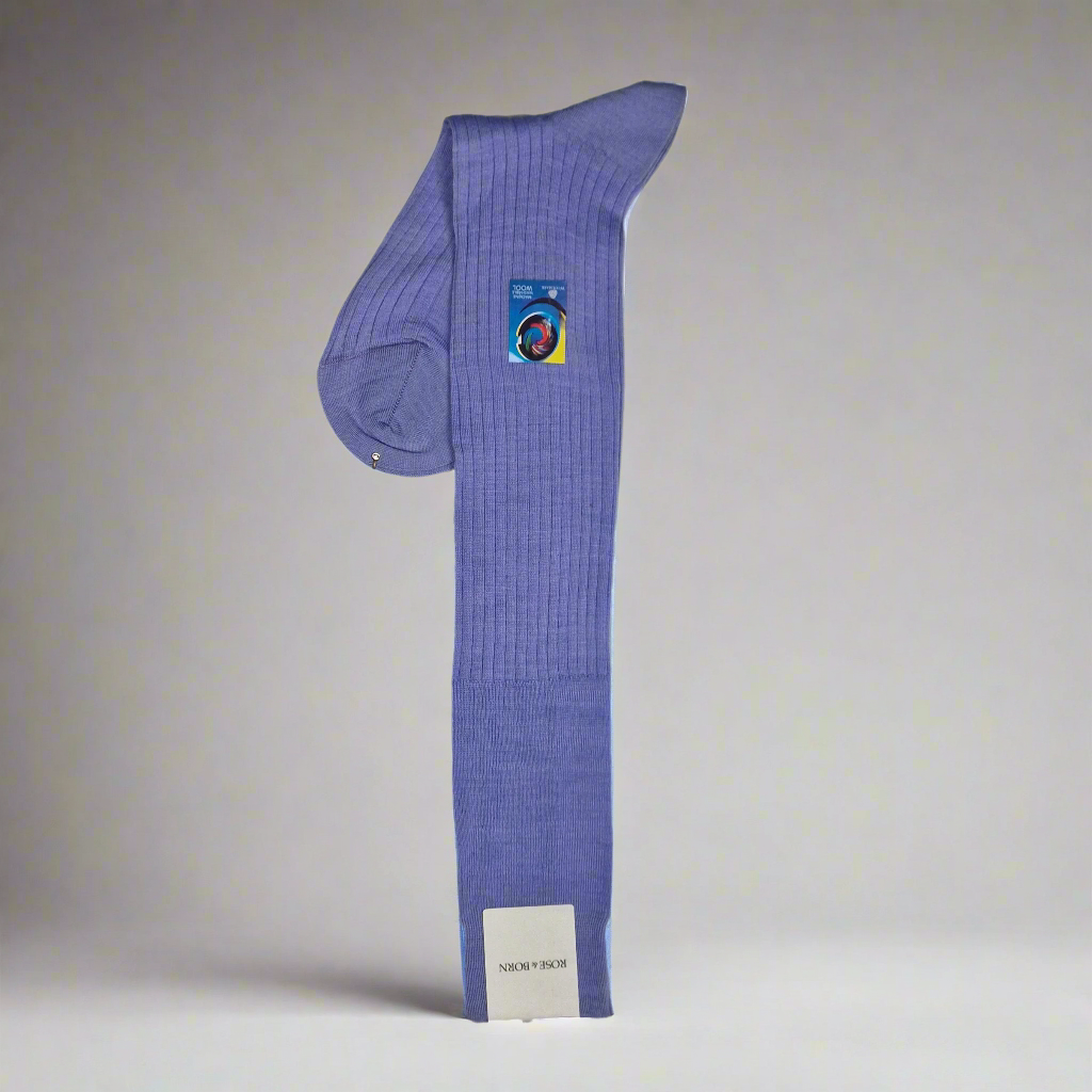 Purple Stocking, Long, Rose & Born