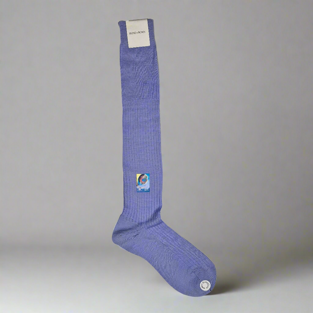 Purple Stocking, Long, Rose & Born
