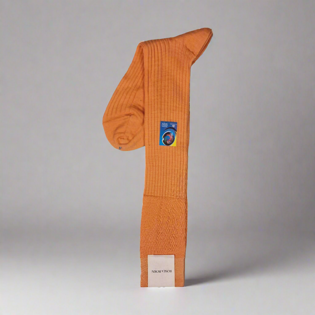 Light Orange Stocking, Long, Rose & Born