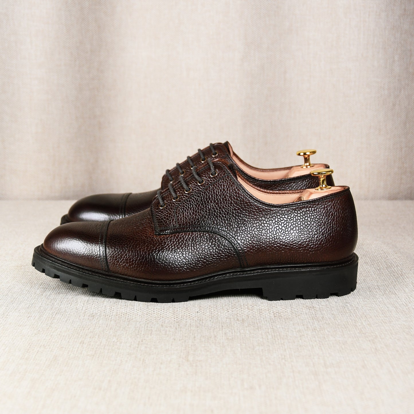Sandhurst Dark Brown Grain 'Vibram' Crockett & Jones