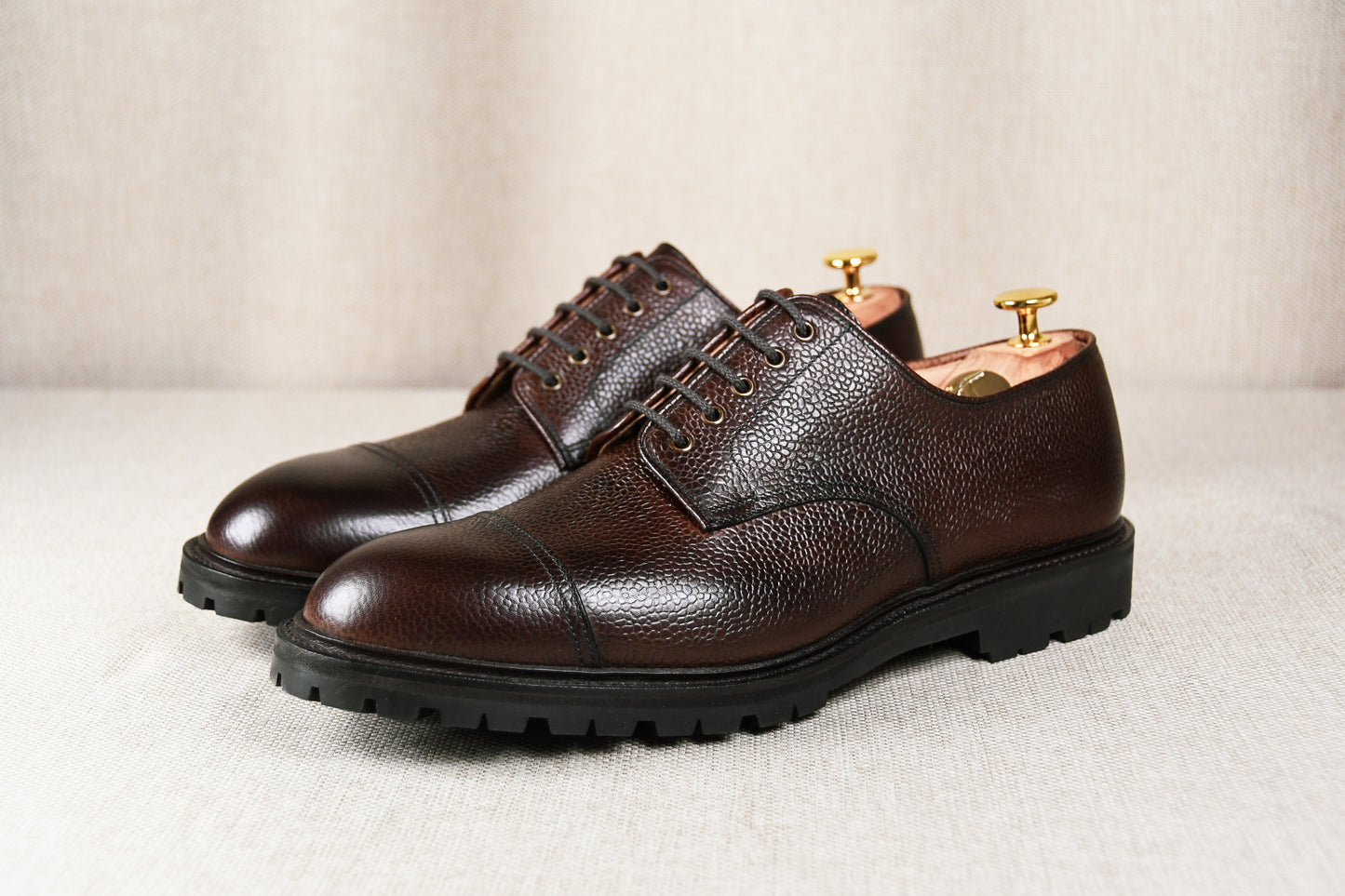 Sandhurst Dark Brown Grain 'Vibram' Crockett & Jones