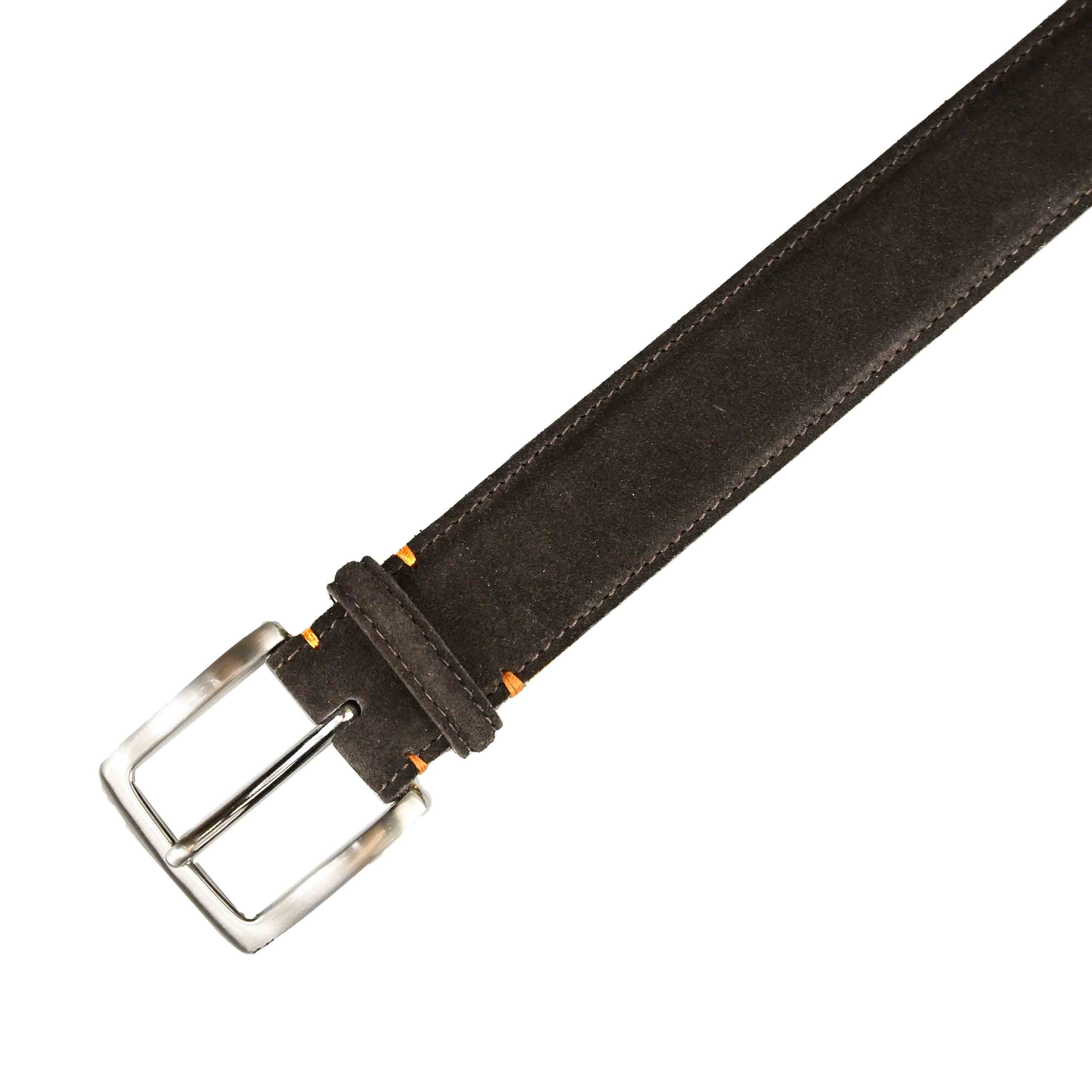 Cheaney Black Calf Belt with Gold Buckle