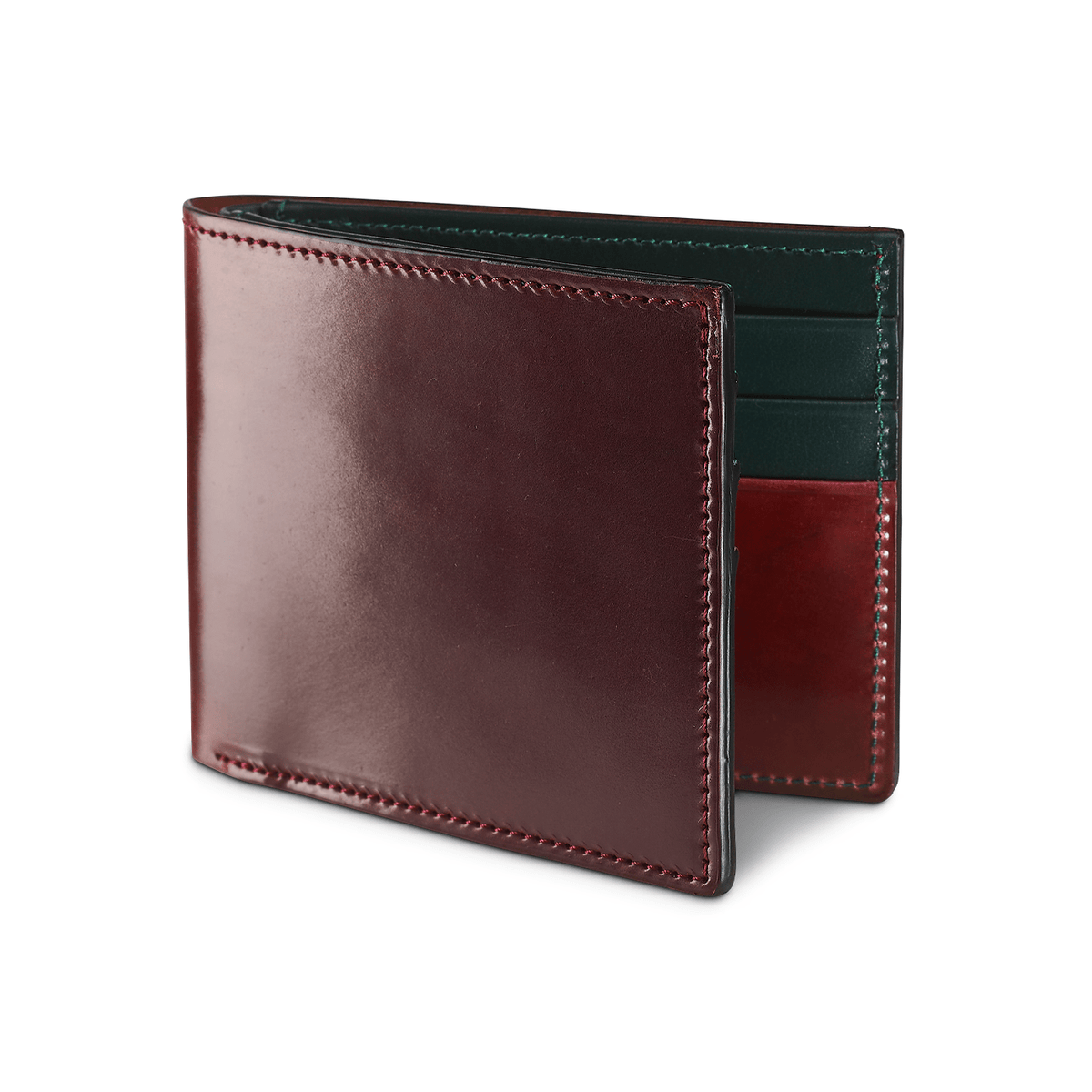 Billford Wallet – Burgundy Shell Cordovan - Crockett & Jones