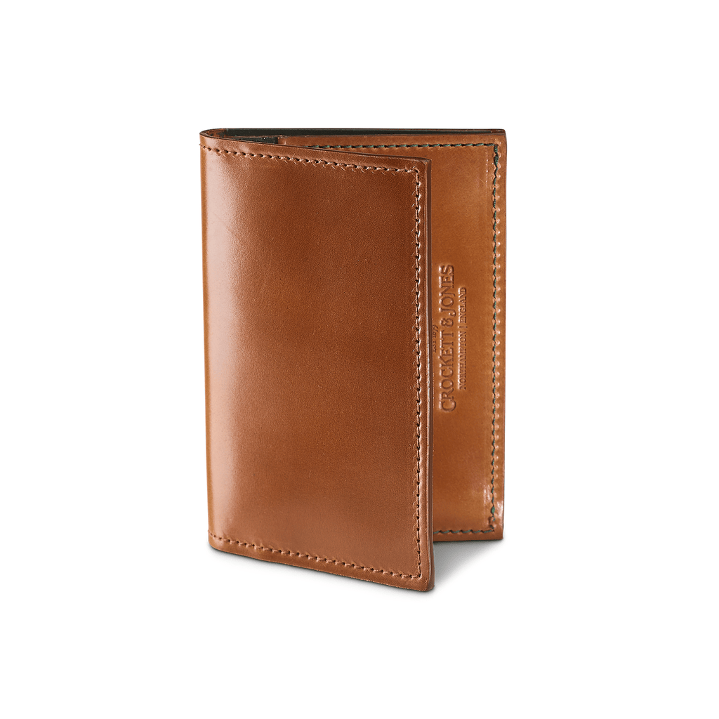 Folded Card Case – Whisky Shell Cordovan - Crockett & Jones