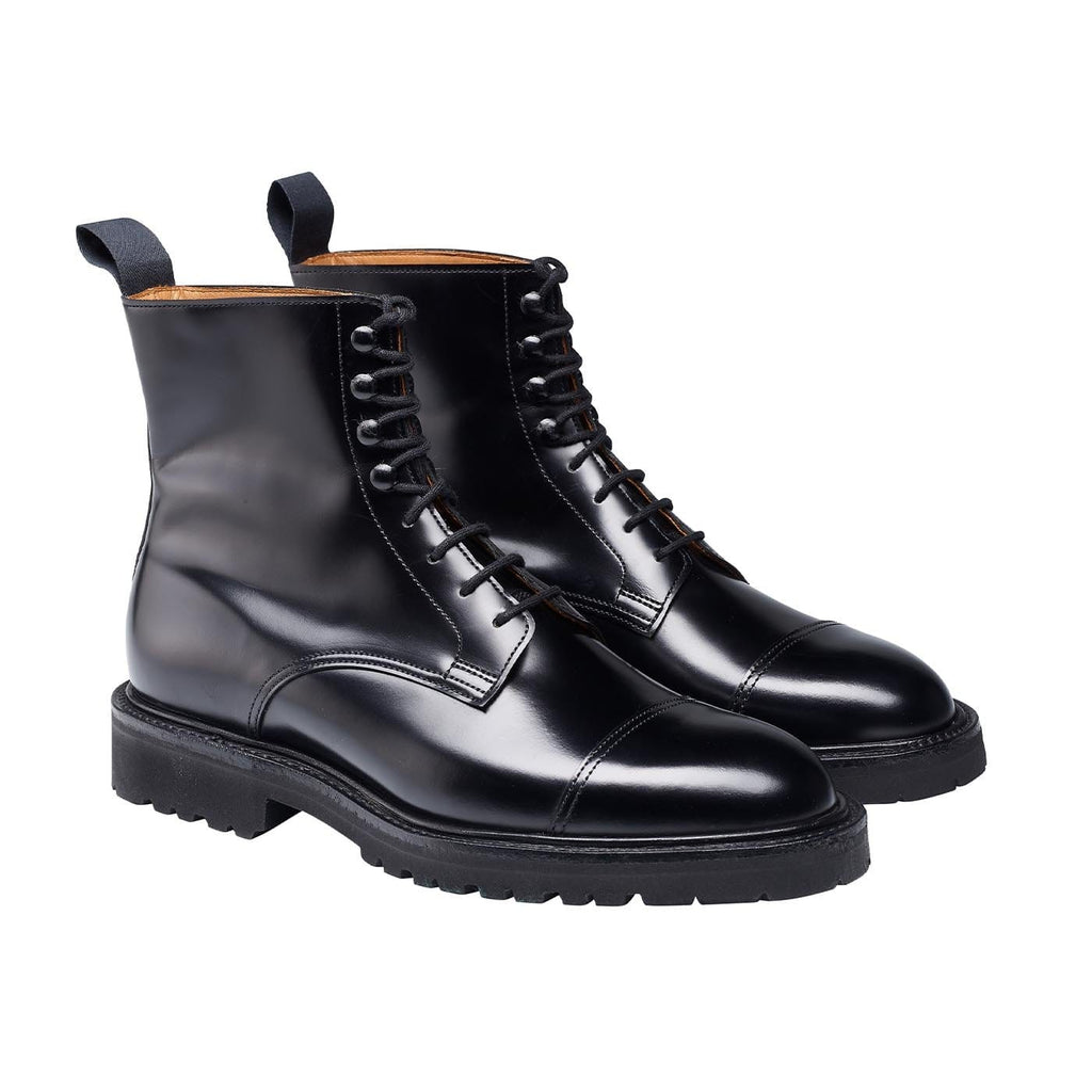 Jane Boot, Black Calf 'Vibram' by Crockett & Jones