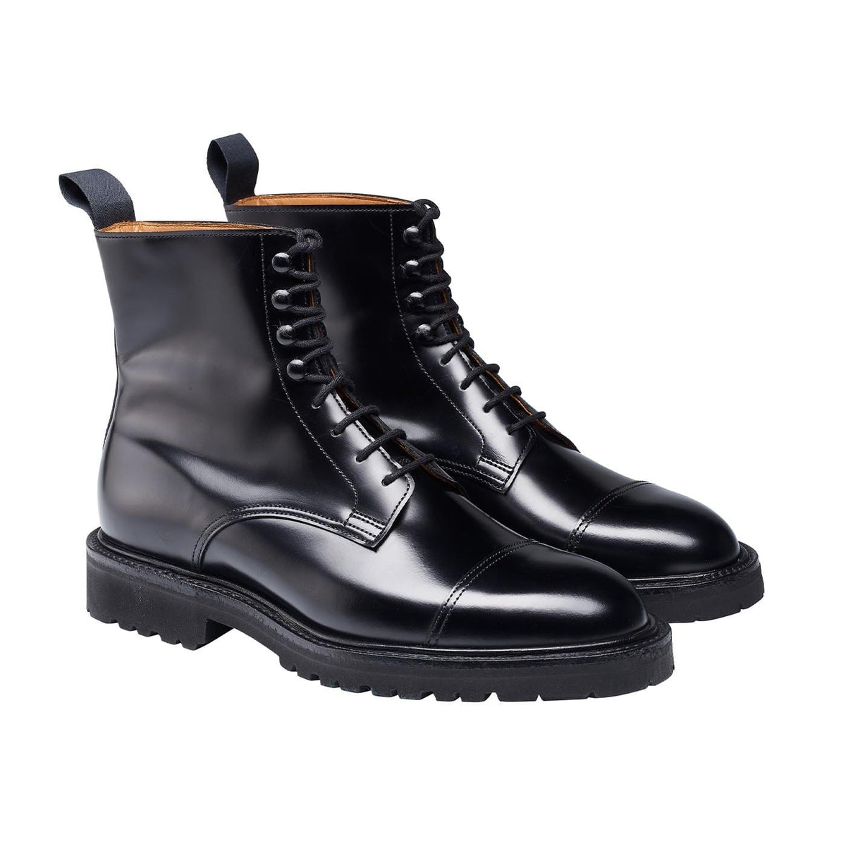 Jane Boot, Black Calf 'Vibram' by Crockett & Jones