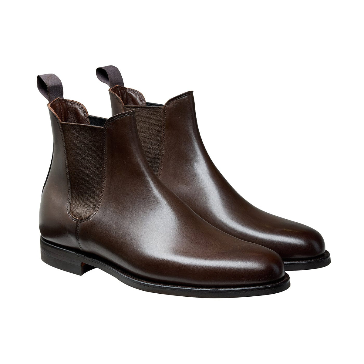 Bonnie Chelsea Boot, Black Calf, Crockett & Jones