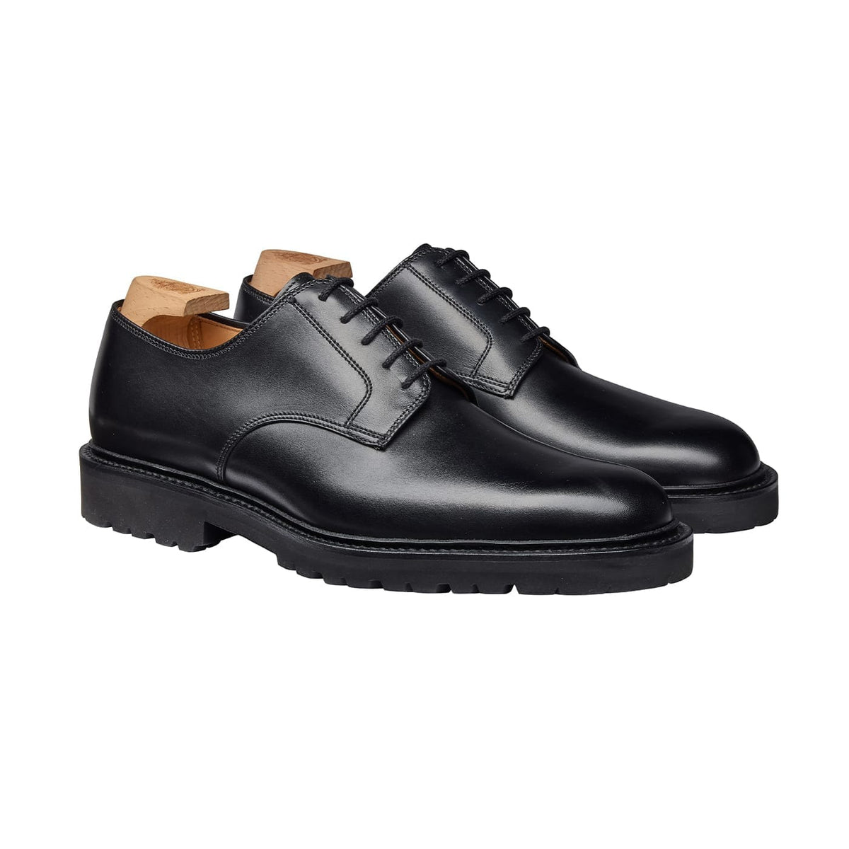 Windermere Derby, Black Calf ‘Vibram’ Crockett & Jones