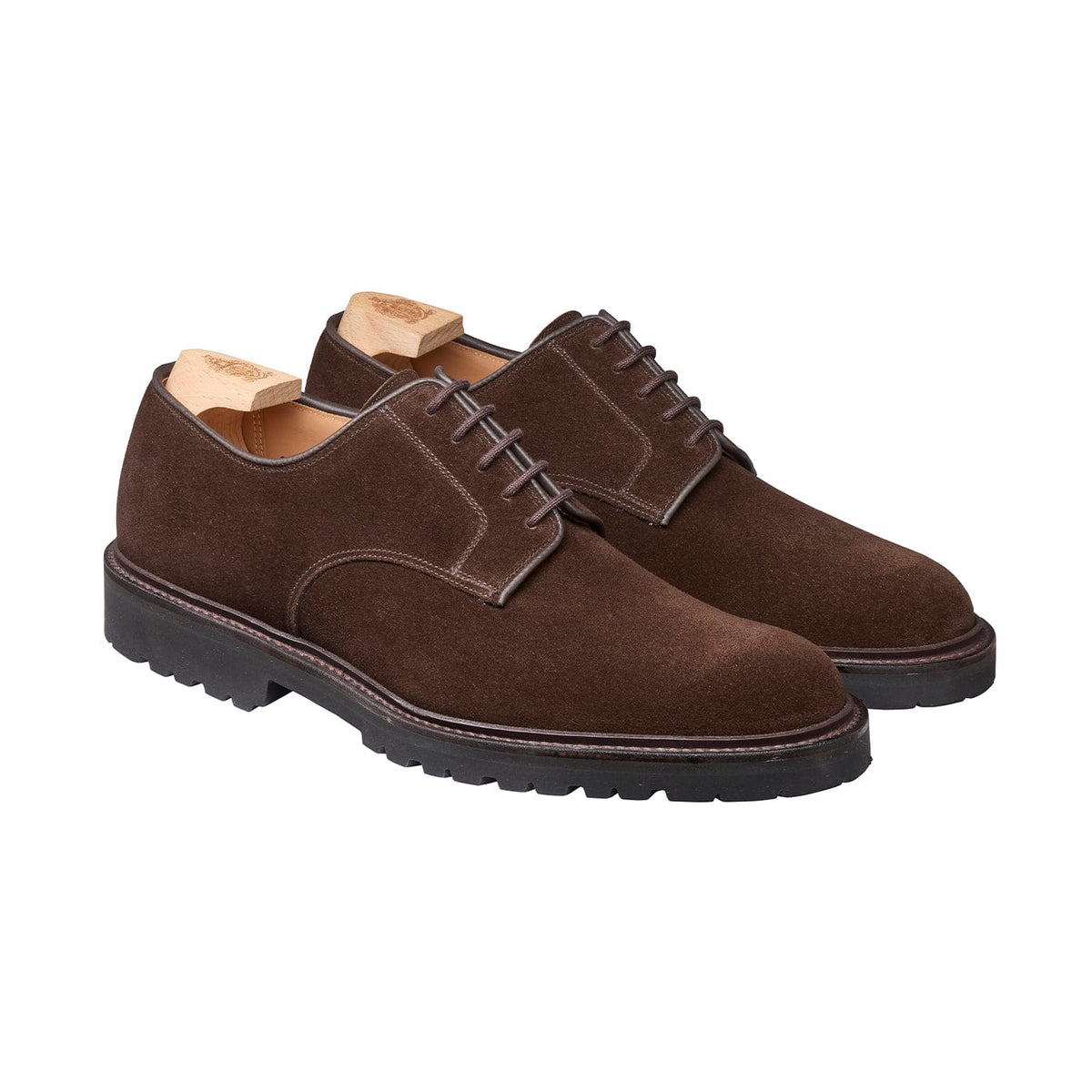 Windermere Derby, Dark Brown Suede ‘Vibram’ Crockett & Jones