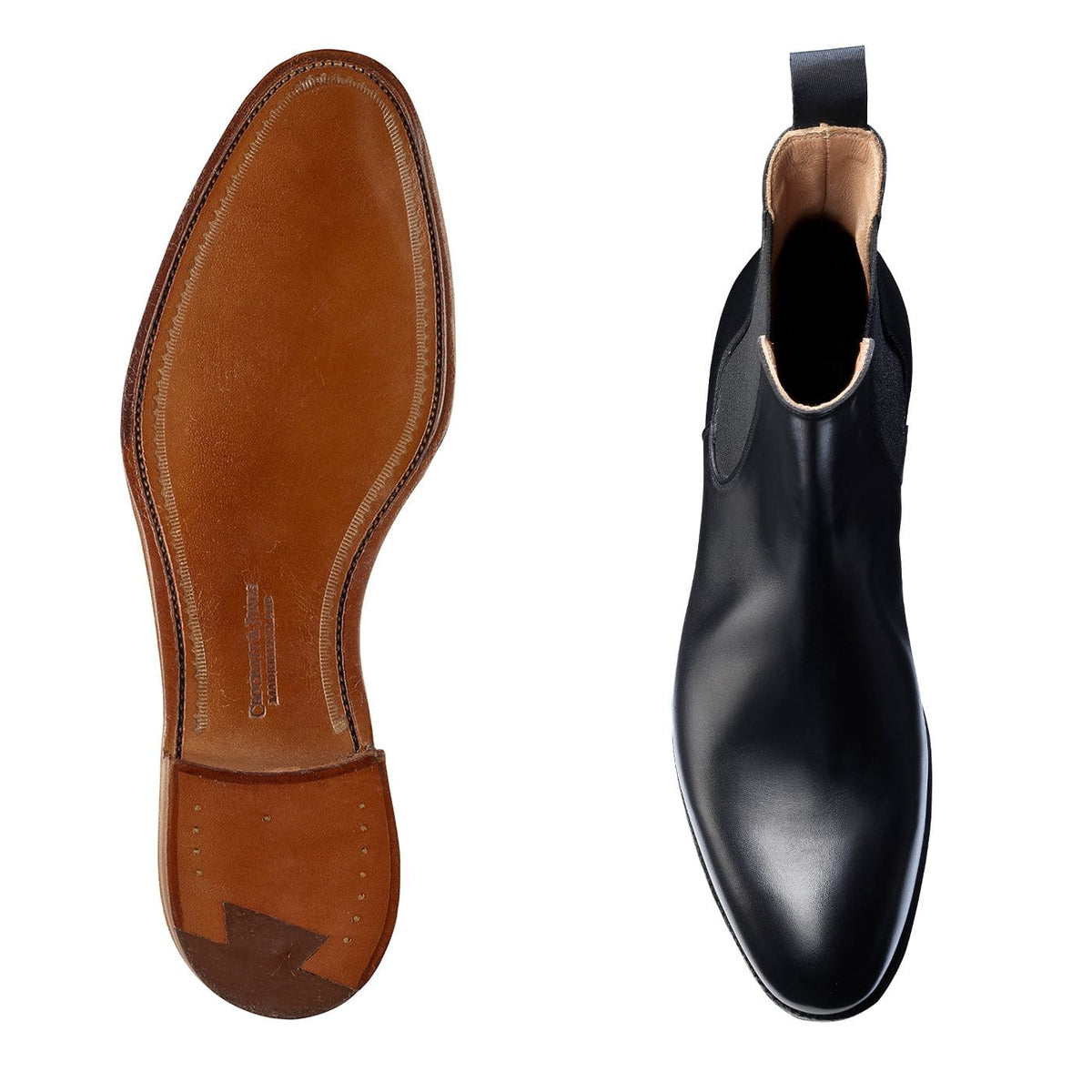 Bonnie Chelsea Boot, Black Calf, Crockett & Jones