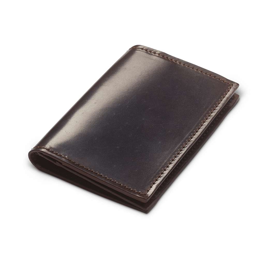 Folded Card Case – Dark Brown Shell Cordovan - Crockett & Jones