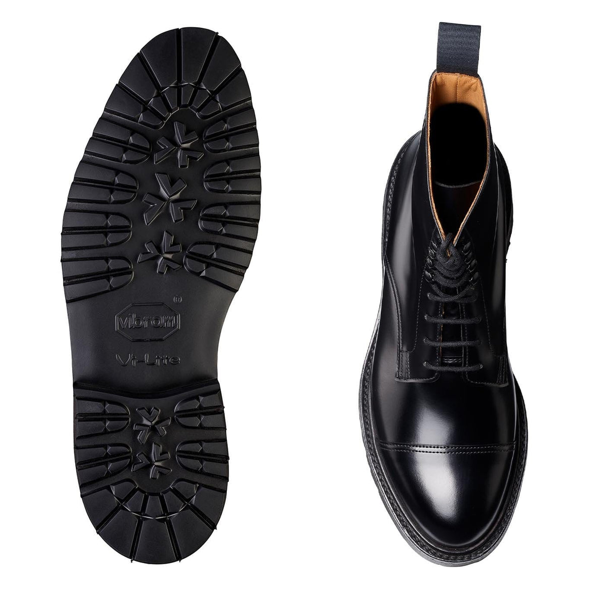 Jane Boot, Black Calf 'Vibram' by Crockett & Jones