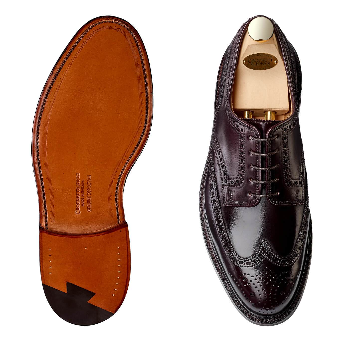 【美品】 Crockett＆Jones　Boston2　Cordovan Pembroke Derby Burgundy Cordovan, Crockett & Jones – Hammargruppen
