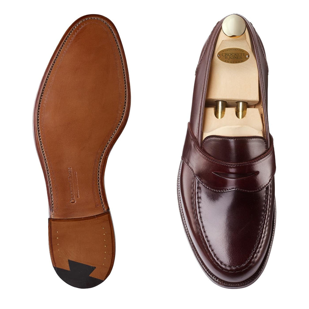 Yale Penny Loafer, Burgundy Cordovan, Crockett & Jones
