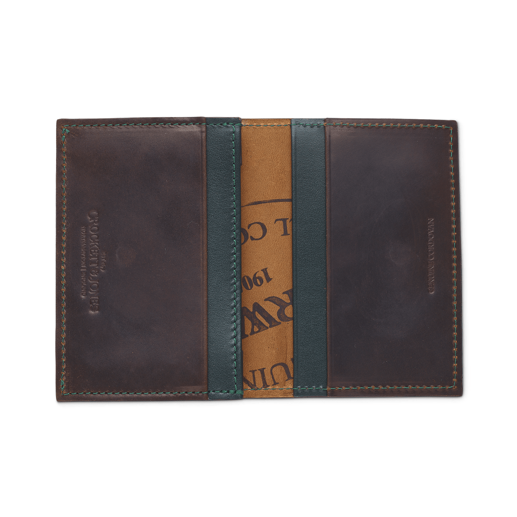 Folded Card Case – Dark Brown Shell Cordovan - Crockett & Jones