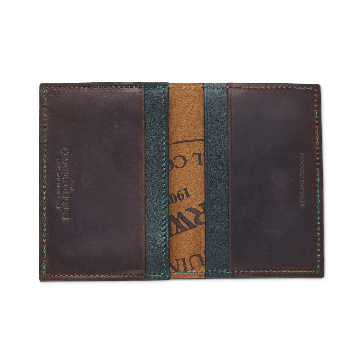 Folded Card Case – Dark Brown Shell Cordovan - Crockett & Jones