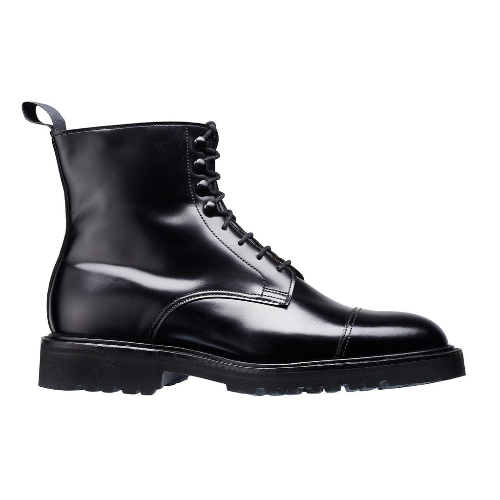 Jane Boot, Black Calf 'Vibram' by Crockett & Jones