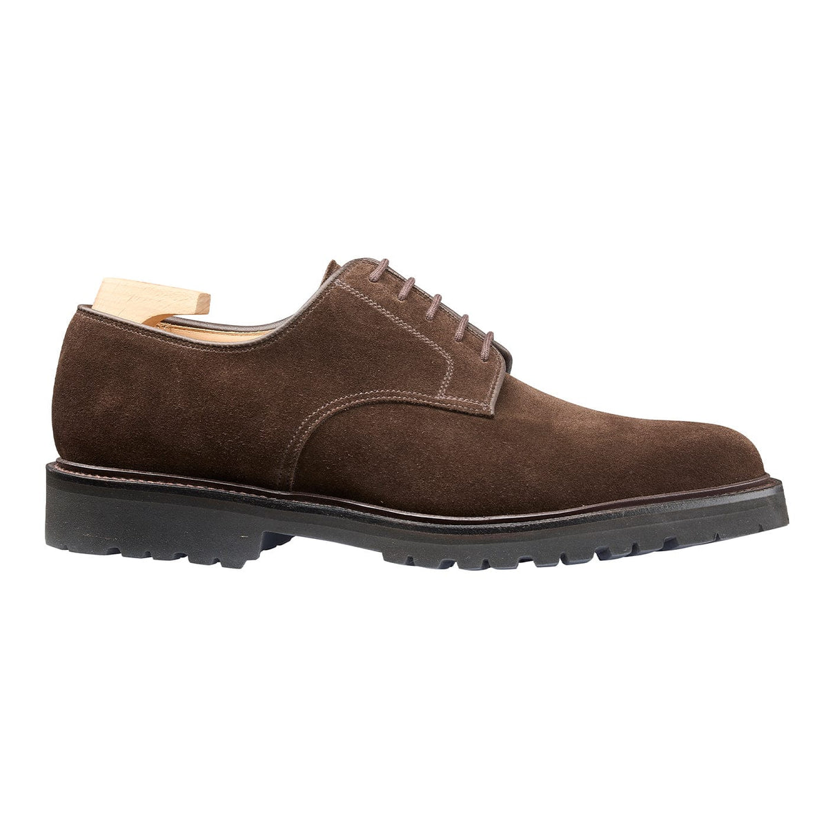 Windermere Derby, Dark Brown Suede ‘Vibram’ Crockett & Jones