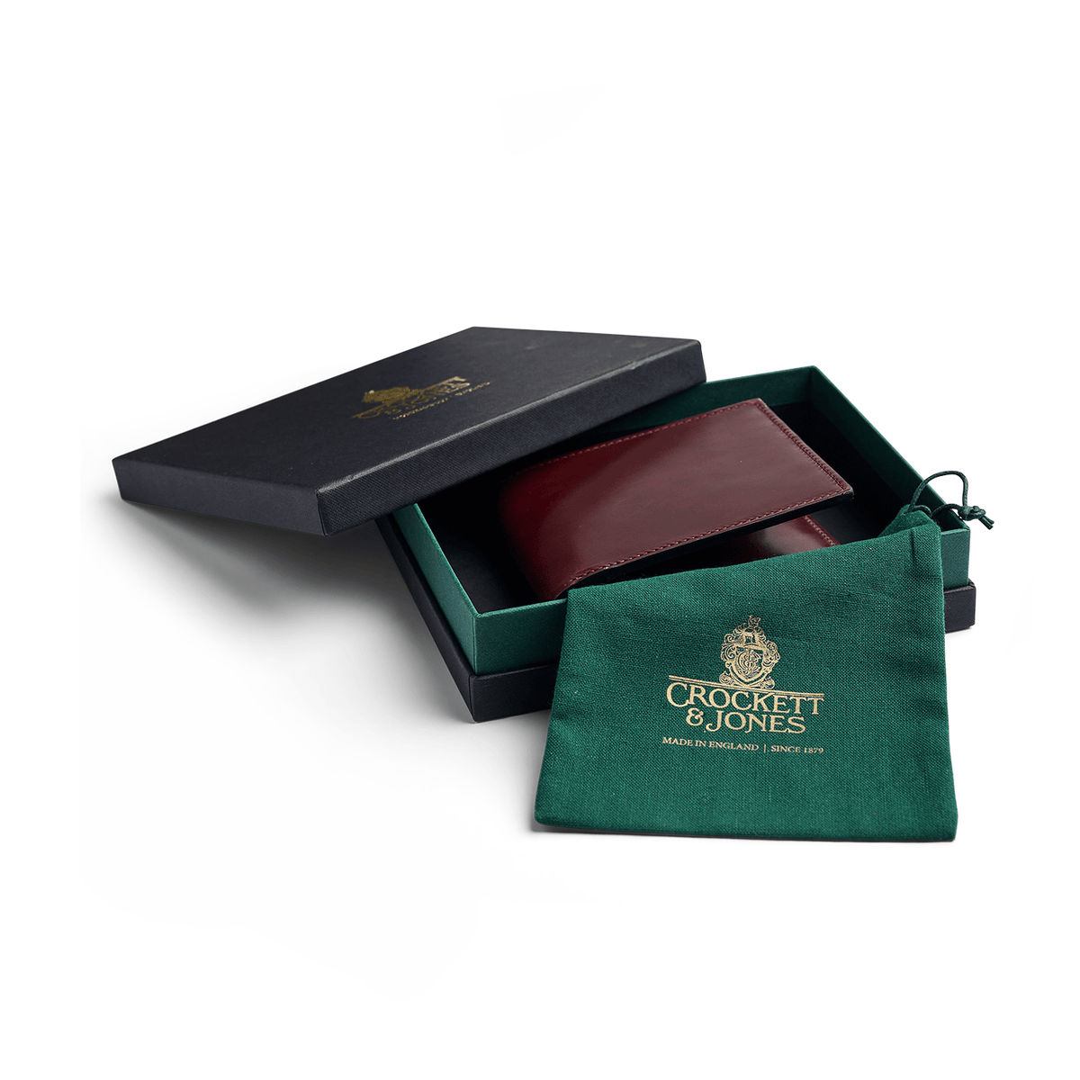 Billford Wallet – Burgundy Shell Cordovan - Crockett & Jones