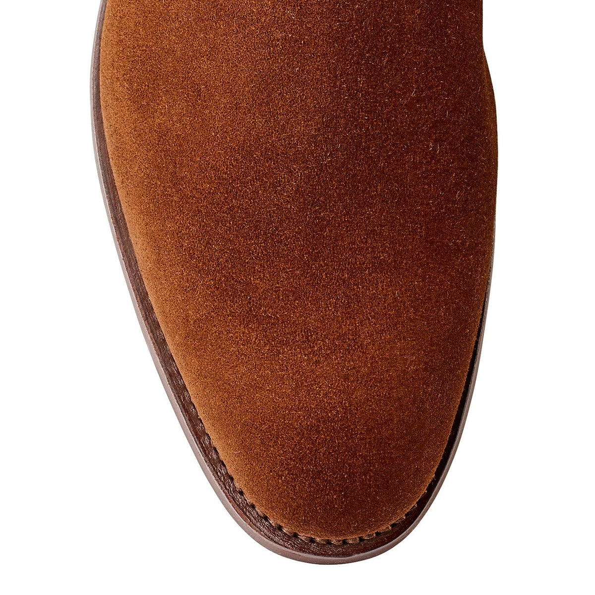 Bonnie Chelsea Boot, Polo Brown Calf Suede 'City' Crockett & Jones