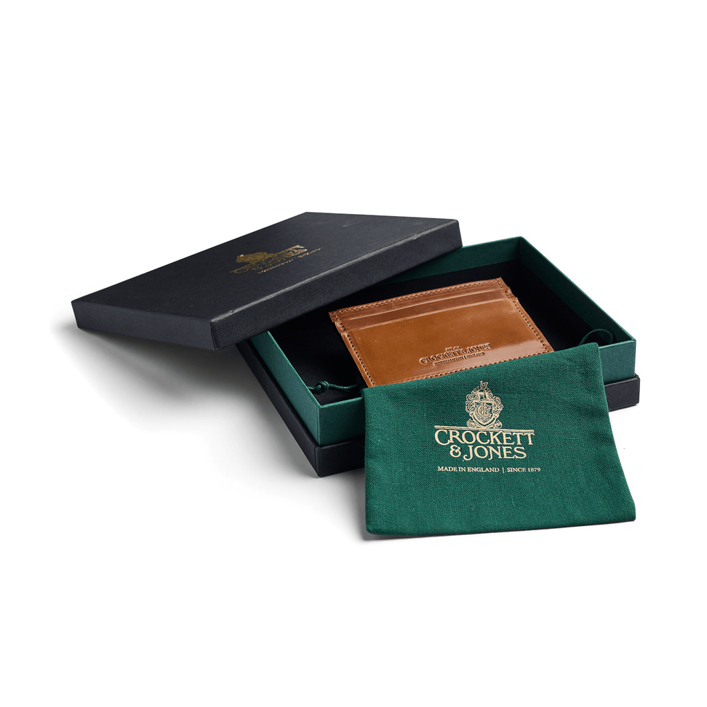 Card Holder Whisky Shell Cordovan - Crockett & Jones