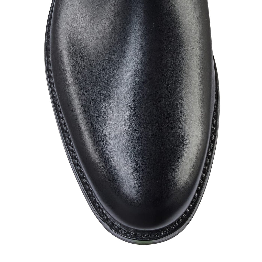 Chelsea 5 Black Wax Calf Chelsea Boots Herr – Crockett & Jones