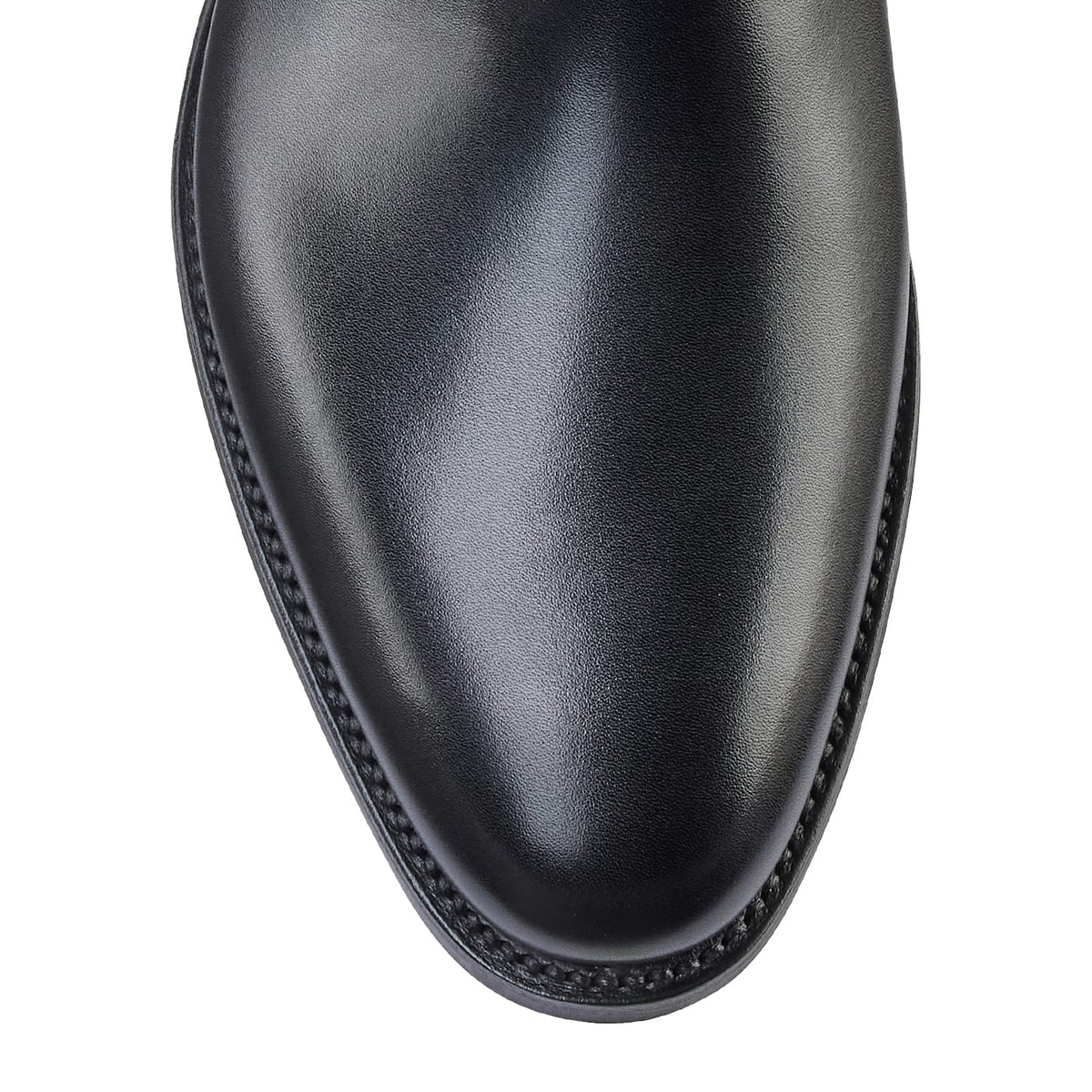 Monkton 3 Black Calf Monk Strap Herr – Crockett & Jones