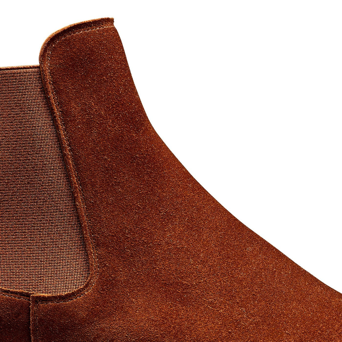 Bonnie Chelsea Boot, Polo Brown Calf Suede 'City' Crockett & Jones