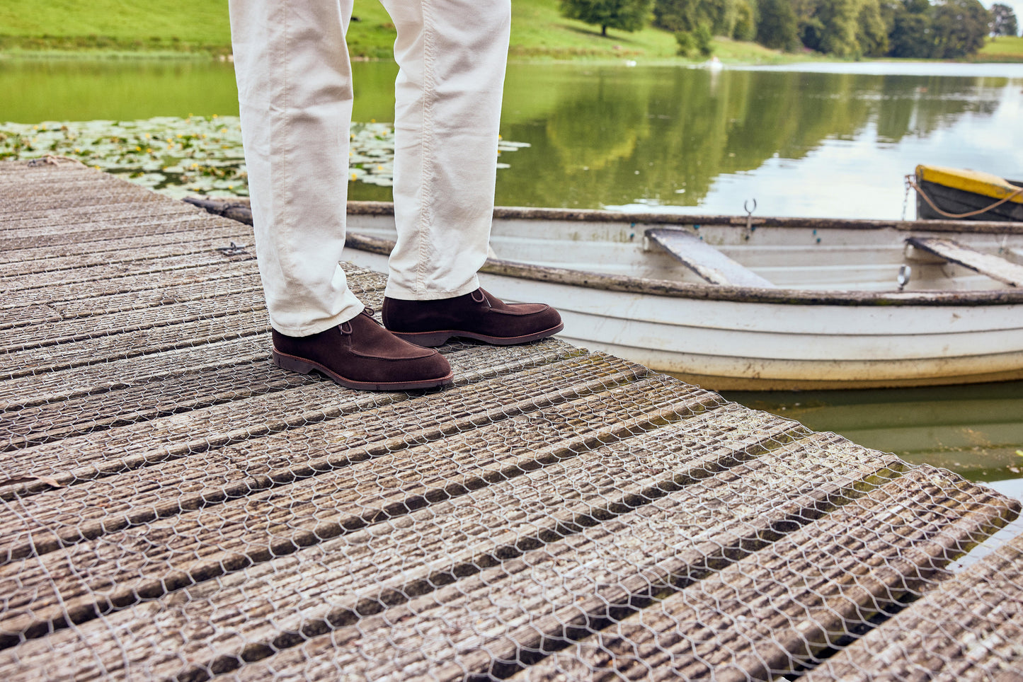 Bibury Dark Brown Suede 'Wedge' Crockett & Jones