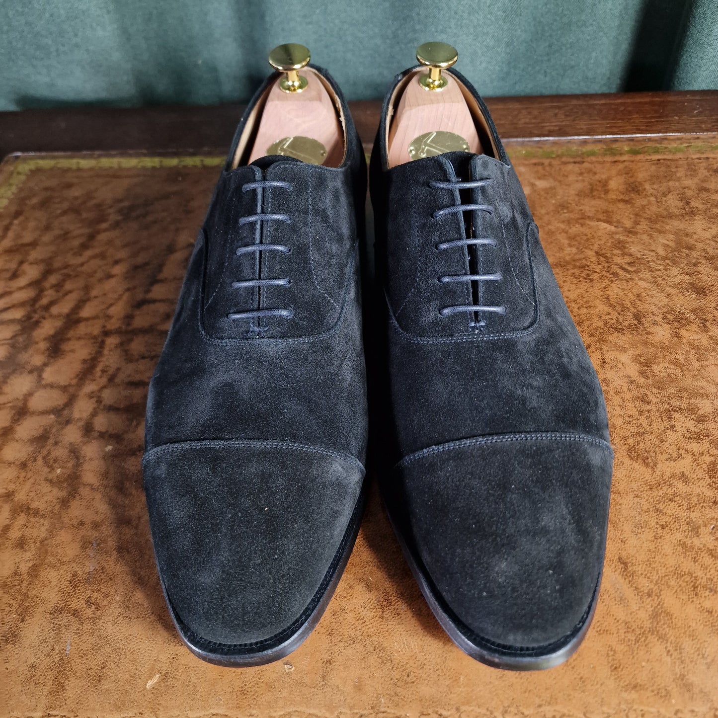 Connaught Black Suede (9,5E) Crockett & Jones