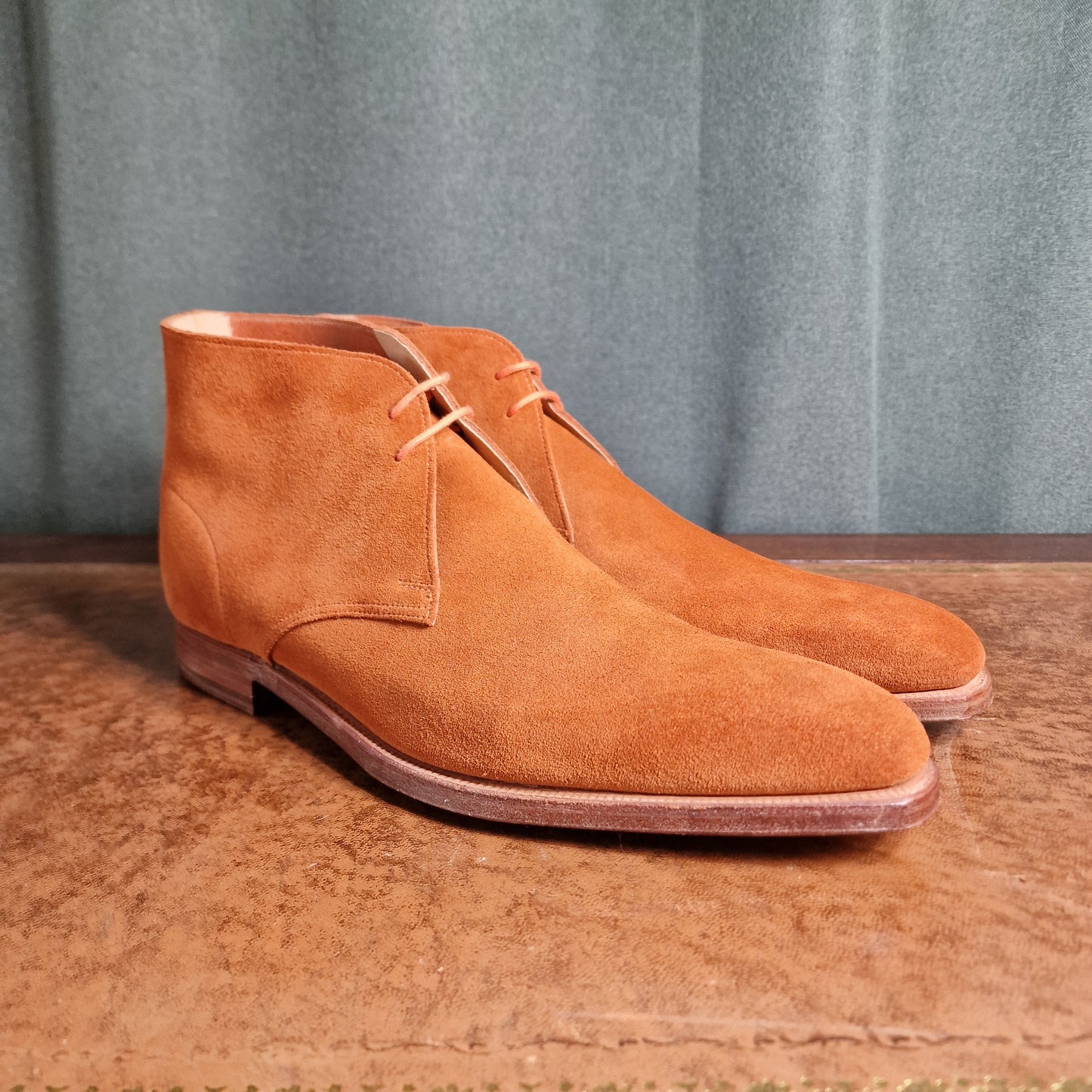 Milton Burnt Orange Suede (9E) Crockett & Jones