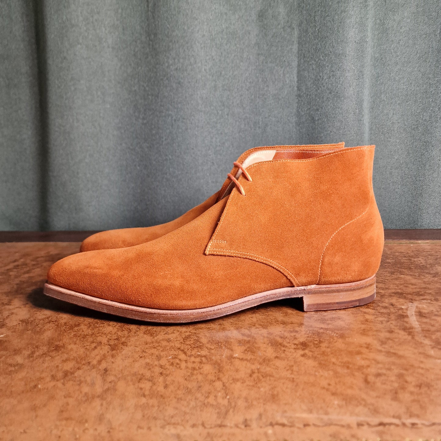 Milton Burnt Orange Suede (9E) Crockett & Jones