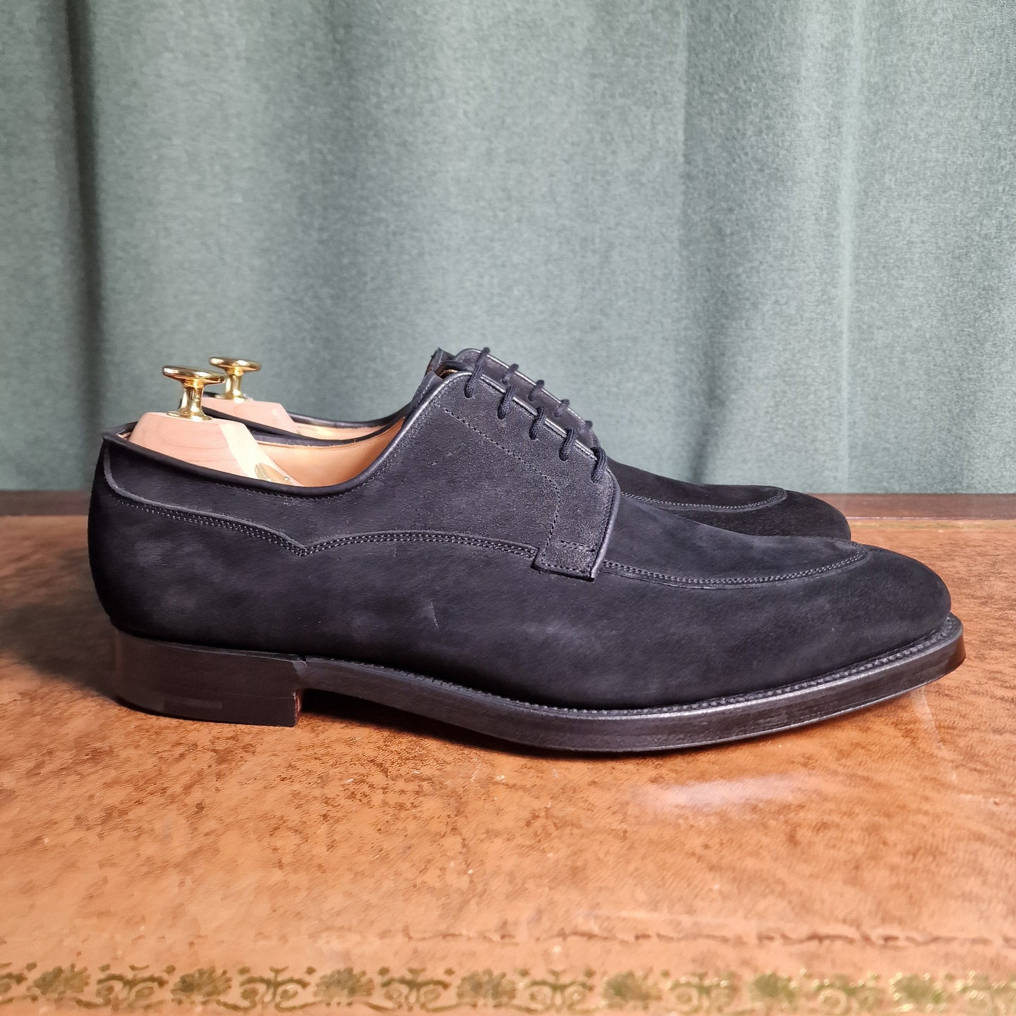 Langdon Black Suede (9.5E & 11E) Crockett & Jones