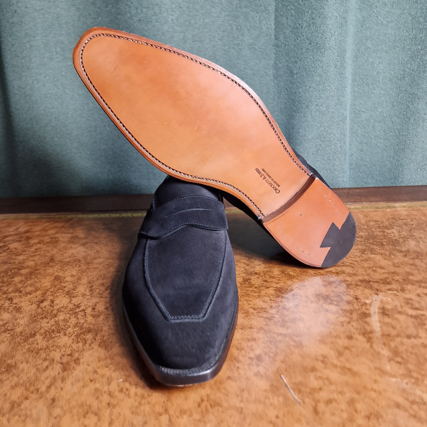 Seaton Black Suede (9.5E) Crockett & Jones