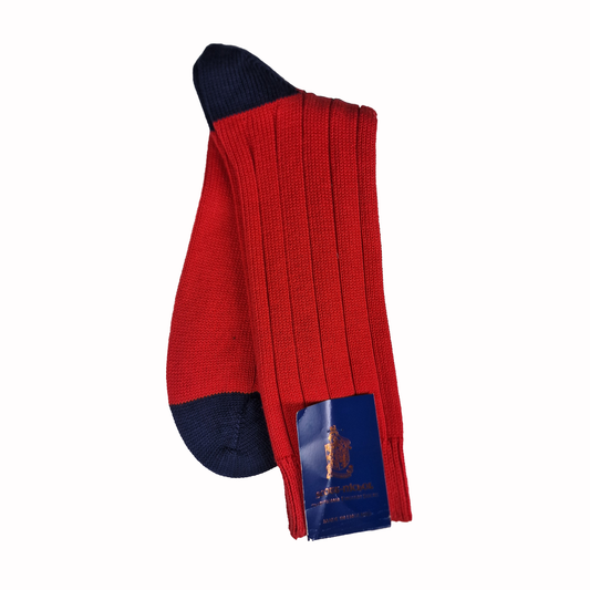 Red & Navy Sock, Large, Scott - Nichol