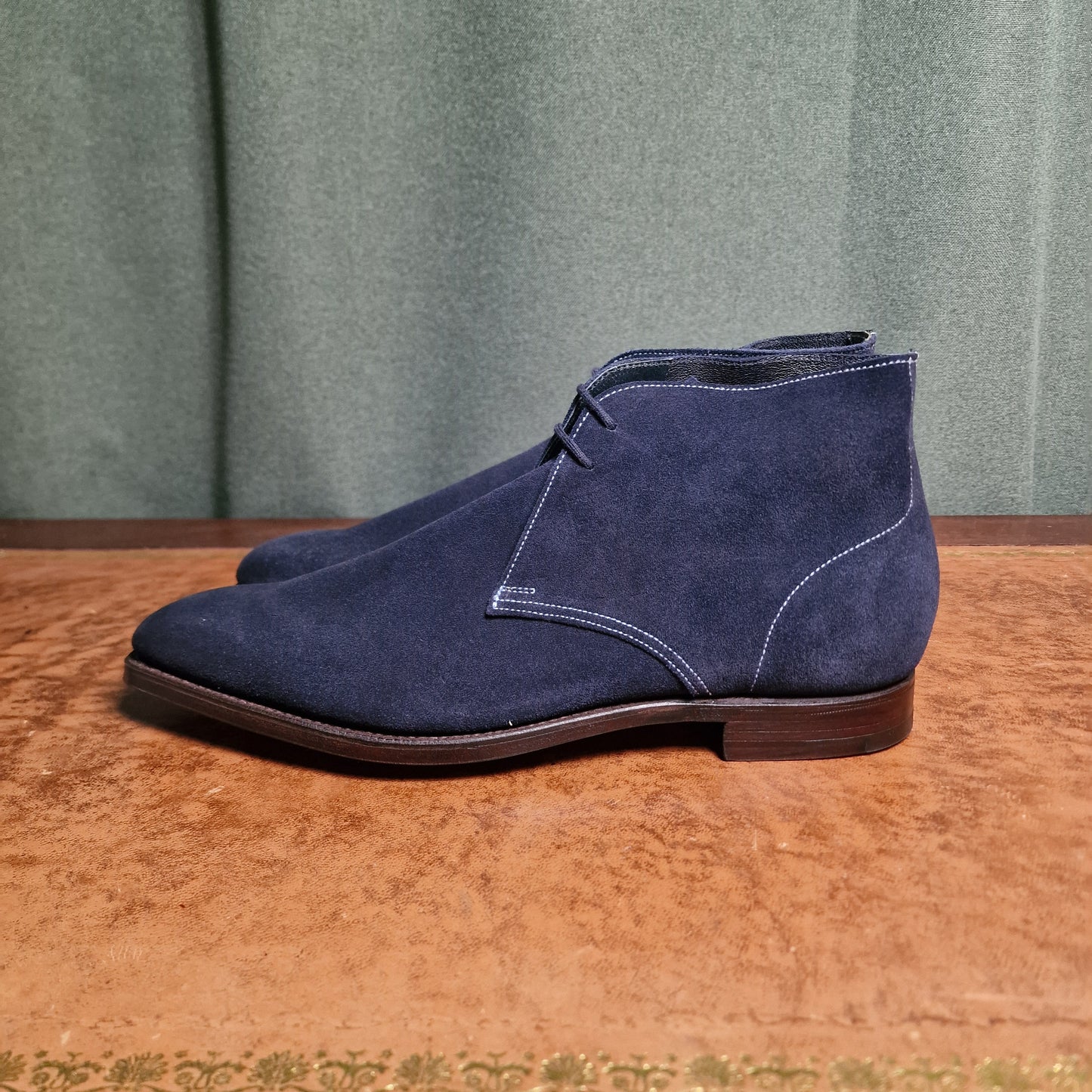 Milton Navy Suede (7.5E) Crockett & Jones