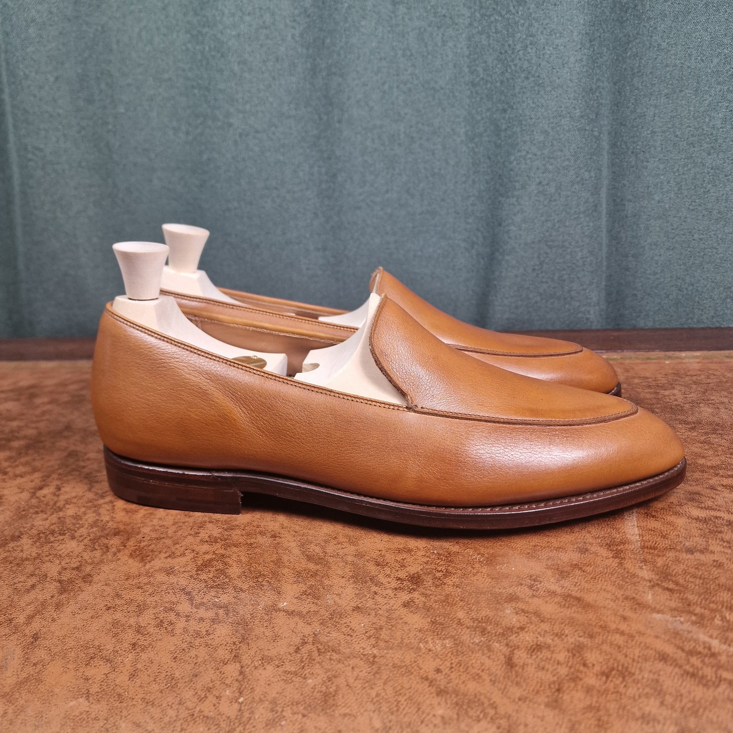 Cannes Tan Milled Calf (8.5E) Crockett & Jones