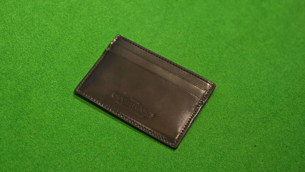 Card Holder Black Shell Cordovan - Crockett & Jones