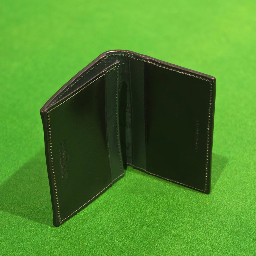 Folded Card Case – Black Shell Cordovan - Crockett & Jones