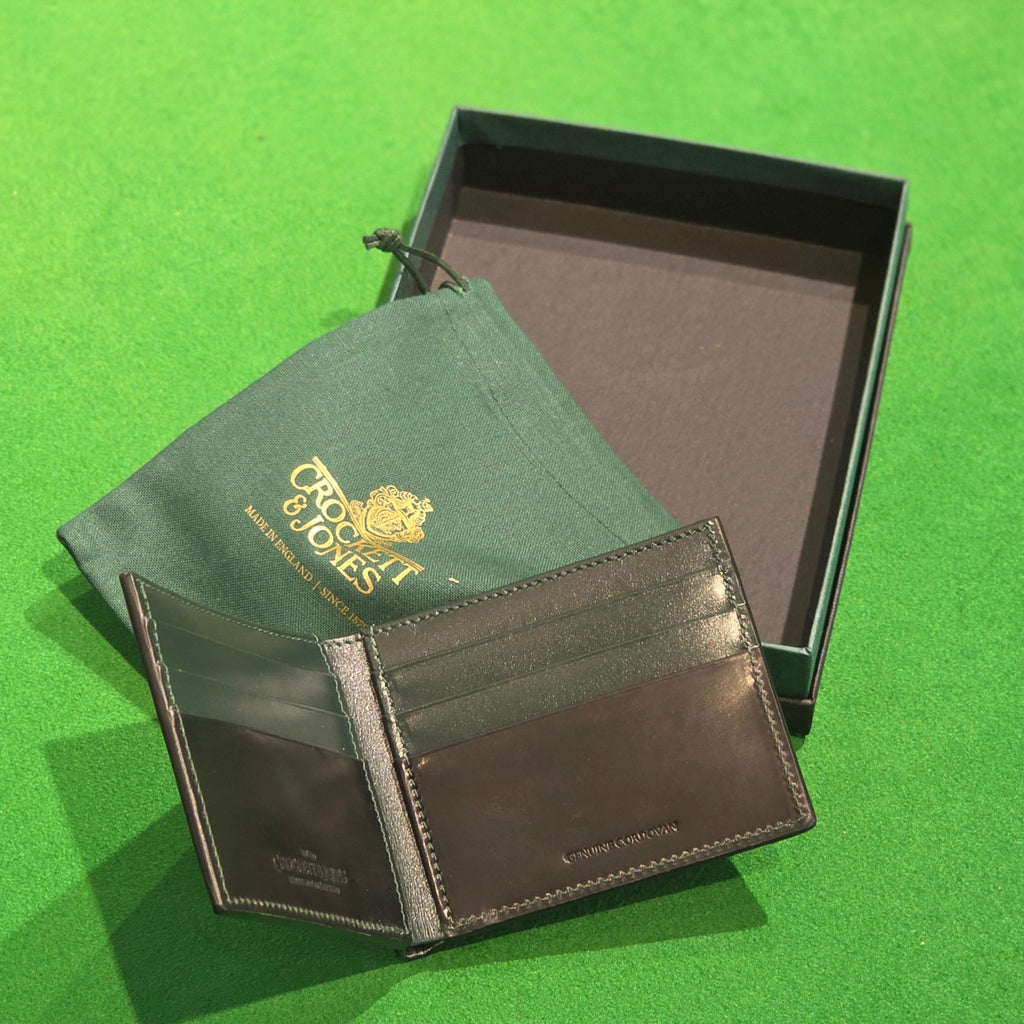 Billford Wallet – Black Shell Cordovan - Crockett & Jones