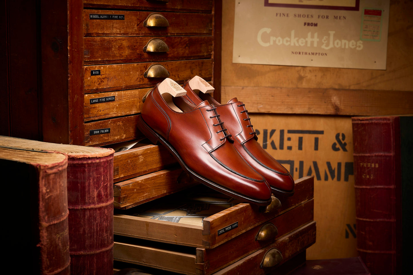 Sussex Chestnut Antique Calf, Crockett & Jones