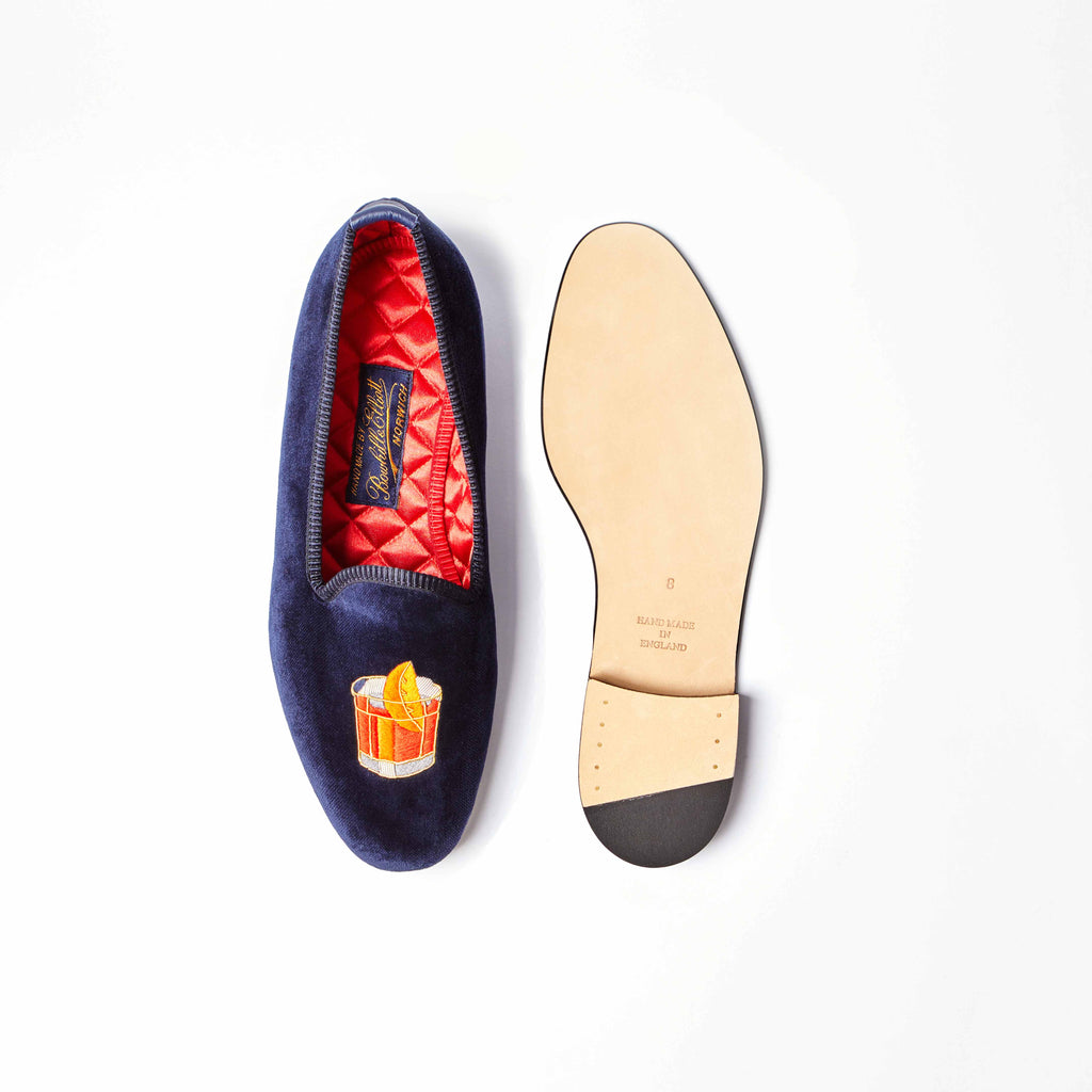 Navy Velvet Negroni Venetian Slippers – Bowhill & Elliott