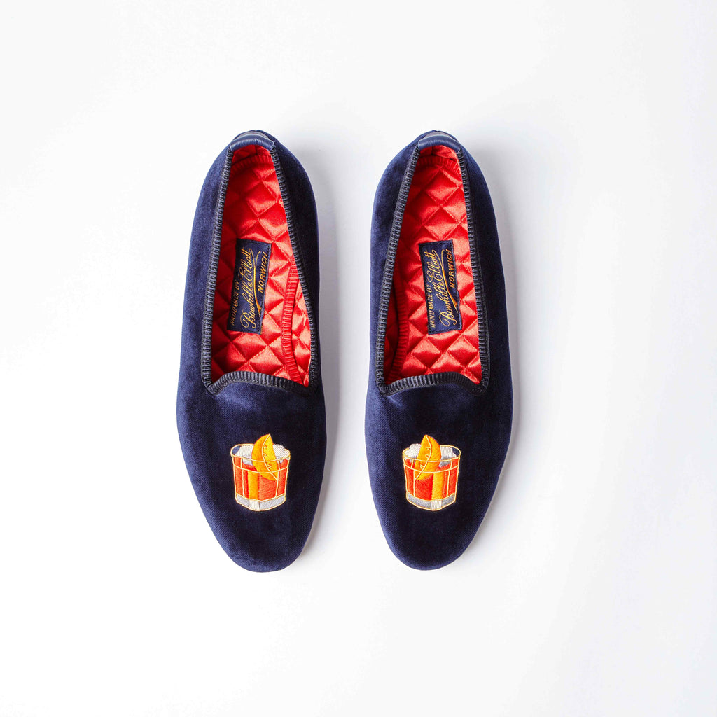 Navy Velvet Negroni Venetian Slippers – Bowhill & Elliott