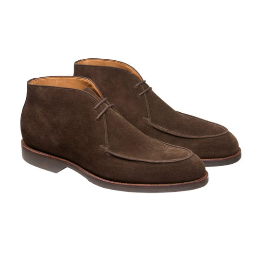 Bibury Dark Brown Suede ‘Wedge’ Boot, Crockett & Jones