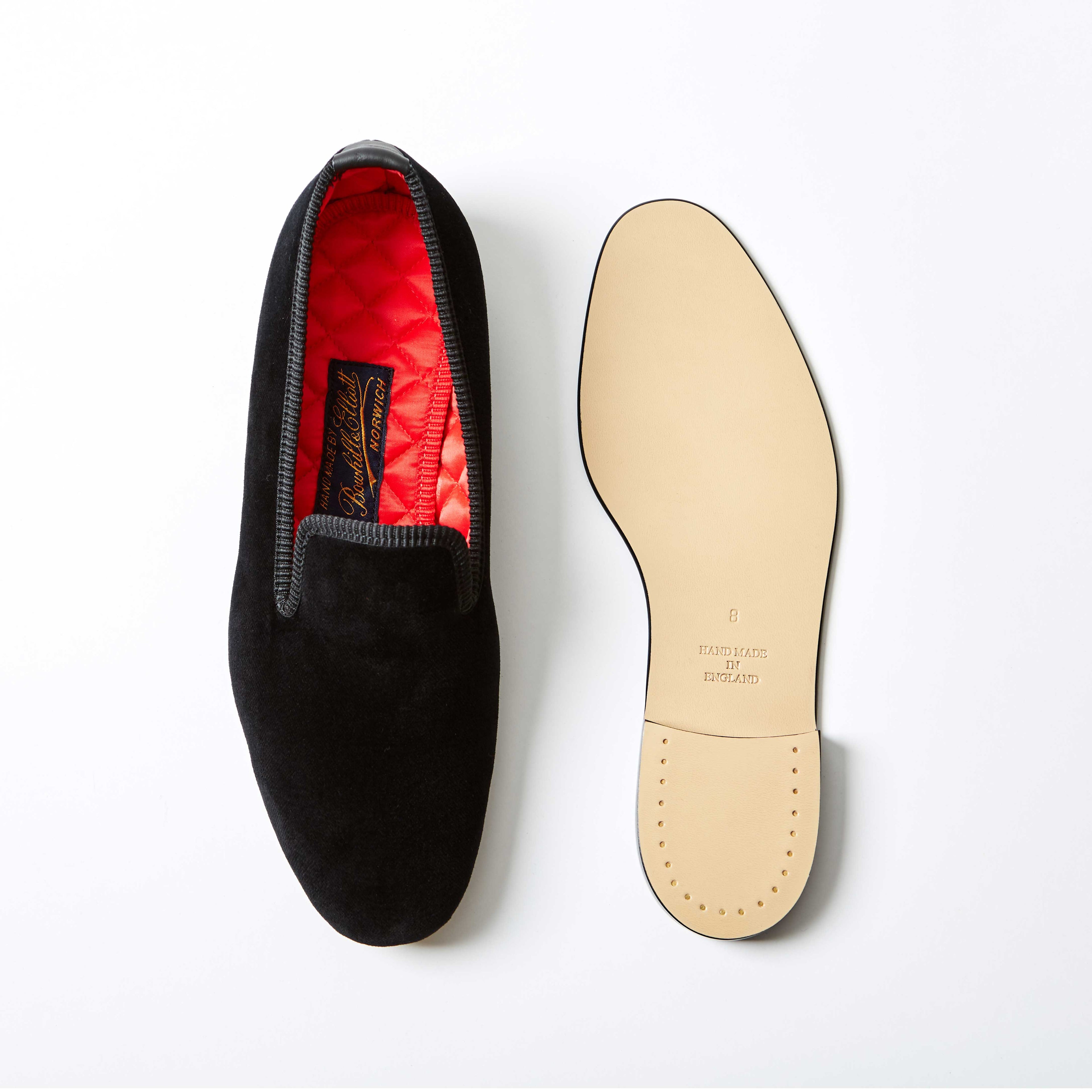 Bespoke Plain Velvet Slipper, Bowhill & Elliott