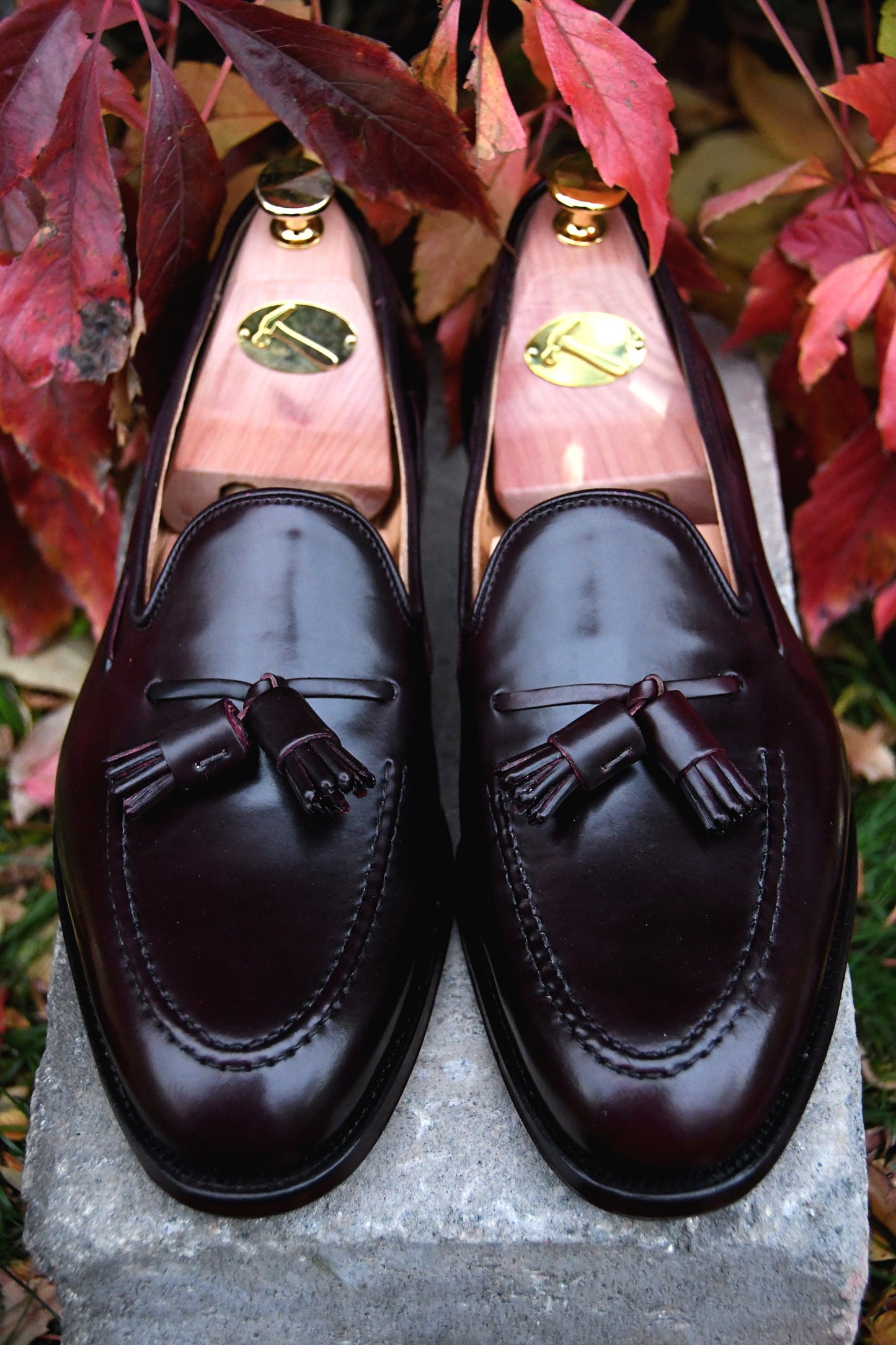 Cavendish 2 Tassel Loafer, Burgundy Cordovan, Crockett & Jones
