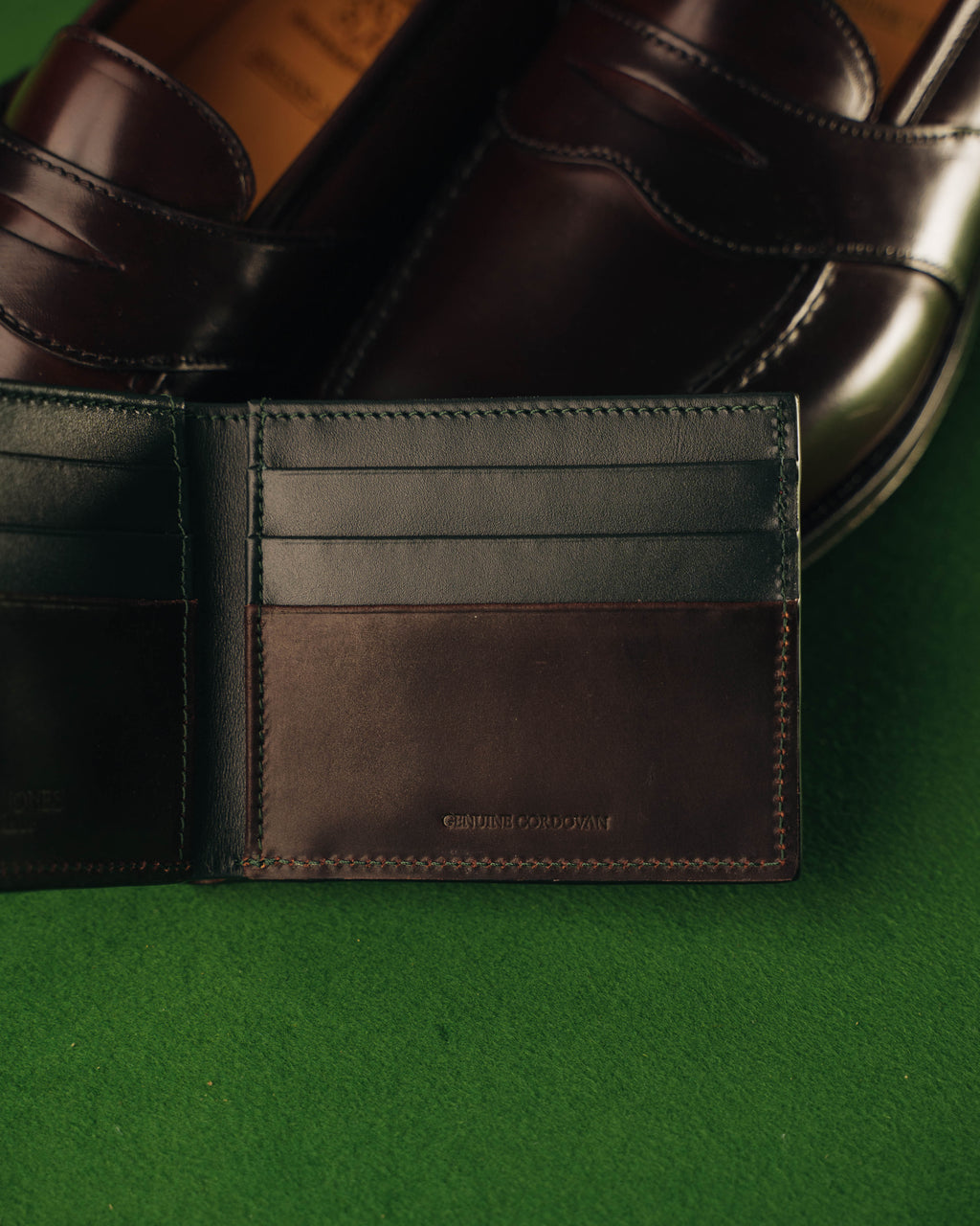Billford Wallet – Burgundy Shell Cordovan - Crockett & Jones