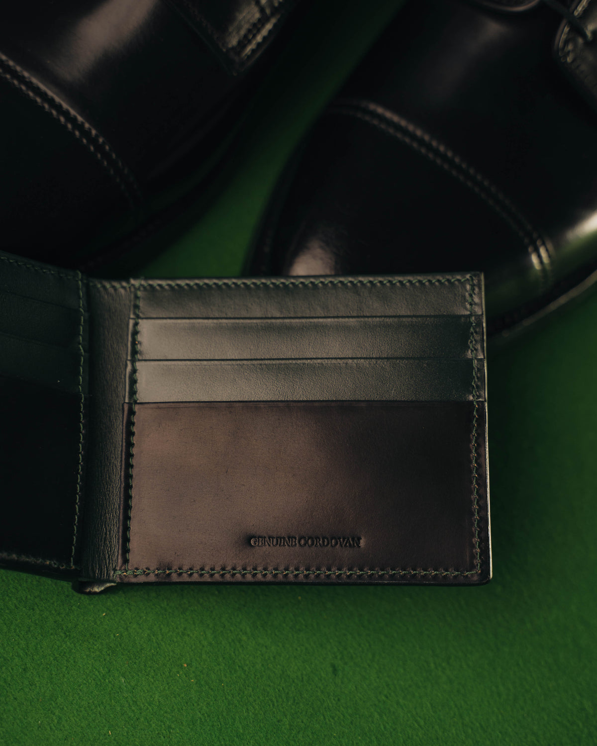Billford Wallet – Black Shell Cordovan - Crockett & Jones